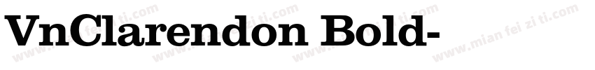 VnClarendon Bold字体转换
